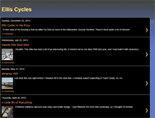 Tablet Screenshot of blog.elliscycles.com